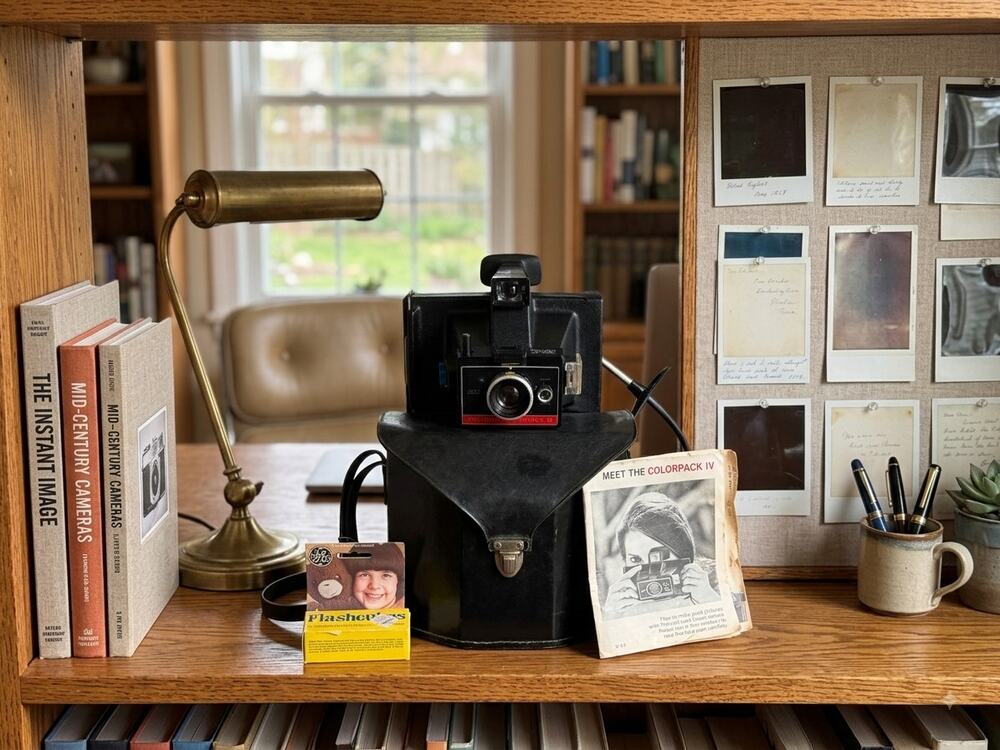 Vintage 1970s Polaroid Colorpack IV Land Camera Kit